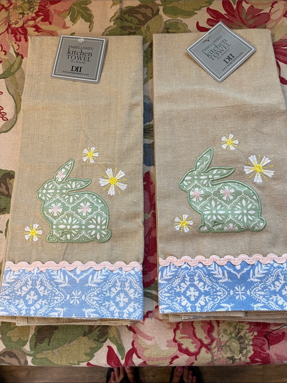 Kitchen towels. Set of 2 100% cotton